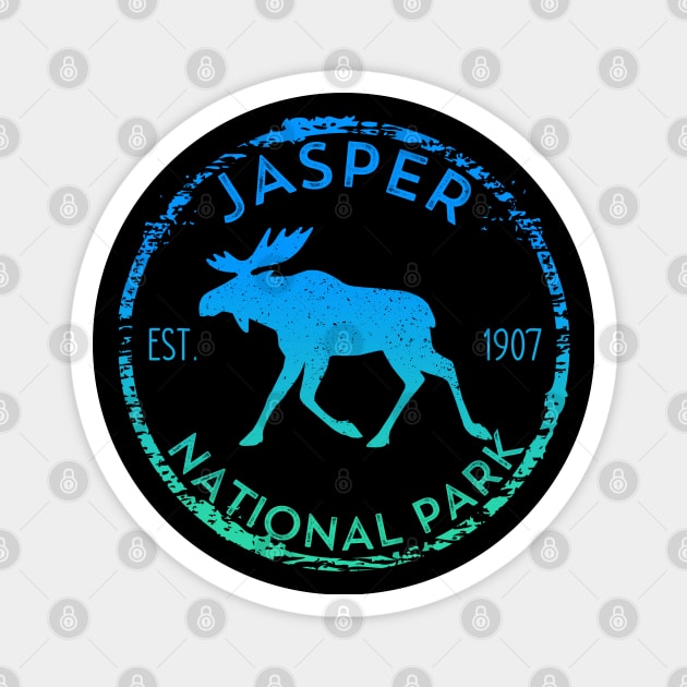 Jasper National Park Alberta Canada Moose Magnet by Pine Hill Goods